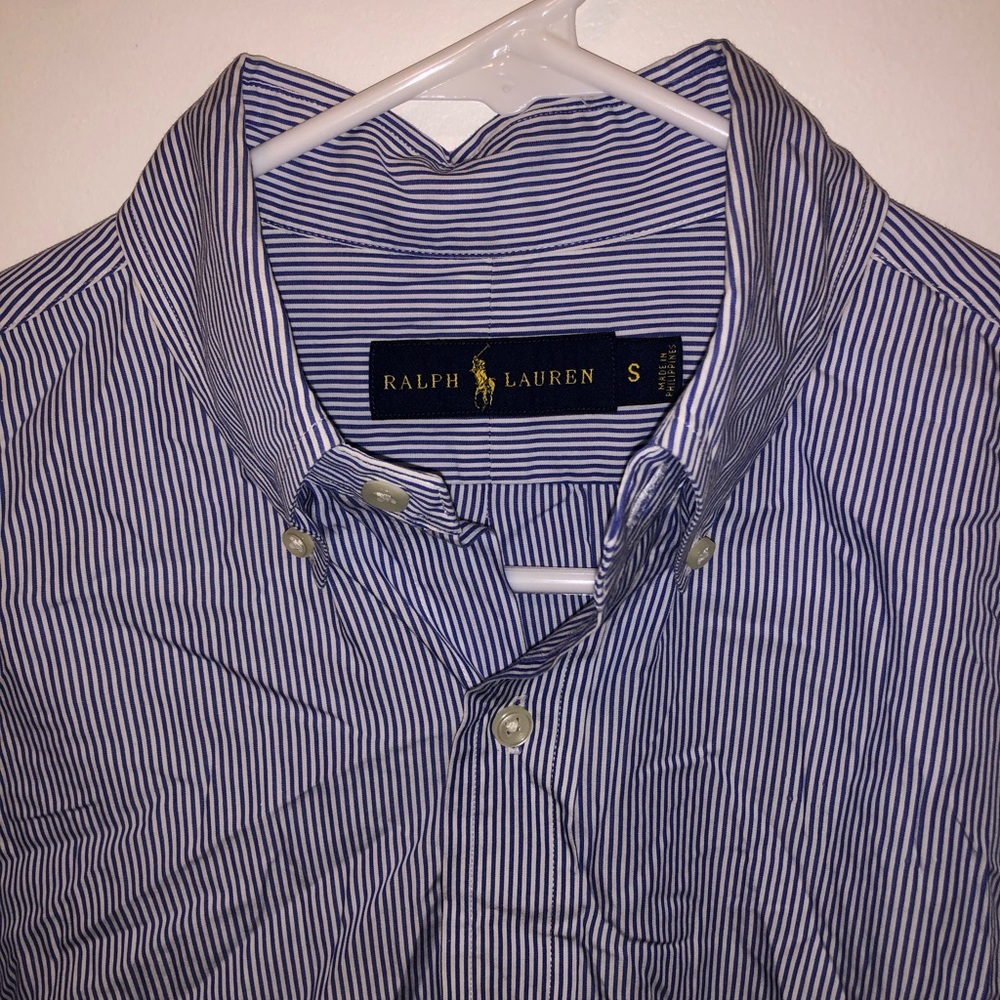 Ralph Lauren Pinstripe Button Down size S